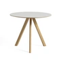 HAY - Copenhague CPH20 2. 0 Table Ø 90 cm, lacquered oak / linoleum off-white