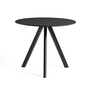 HAY - Copenhague CPH20 2. 0 Table Ø 90 cm, black / linoleum black