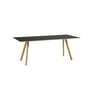 Hay - Copenhague CPH30 2.0 Dining table 200 x 90 cm, oak lacquered / linoleum black