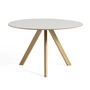 HAY - Copenhague CPH20 2.0 table Ø 120 cm, oak lacquered / linoleum off-white