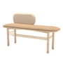 Hartô - Eustache bench, 120 x 74 cm, natural oak / camel / beige
