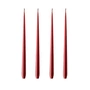 ester & erik - taper candle, 24 cm, No. 44, wine / matt (set of 4)