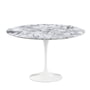 Knoll - Saarinen Tulip Bistro table Ø 120 cm, white / Mamor Arabescato