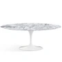Knoll - Saarinen Tulip Dining table oval Ø 198 cm, white / Mamor Arabescato