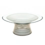 Knoll - Platner coffee table, Ø 107 cm, polished nickel / crystal glass