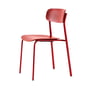 Thonet - S 243 Chair, tomato red (RAL 3013) / beech stained rust red (TP 239) / black rivets