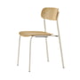 Thonet - S 243 Chair, pearl white RAL 1013 / clear lacquered oak