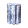 Pulpo - Chouchou stool / side table, round, Ø 39 x H 57 cm, marble white