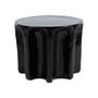 Pulpo - Chouchou stool / side table, round, Ø 55 x H 45 cm, black