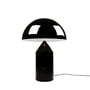 Oluce - Atollo table lamp 238, black RAL 9005 / inside white RAL 9003