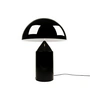 Oluce - Atollo table lamp 238, black RAL 9005 / inside white RAL 9003