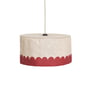 Nobodinoz - Vibes lampshade, Ø 40 cm, linen, carmine red