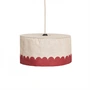 Nobodinoz - Vibes lampshade, Ø 40 cm, linen, carmine red