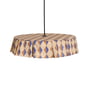 Nobodinoz - Vibes lampshade, Ø 50 cm, cotton, brown / blue