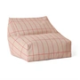 Nobodinoz - Vibes beanbag, L 74 x H 40 cm, pink / red
