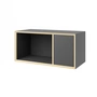 Müller Small Living - Vertiko Sixteen shelf unit, door right, anthracite
