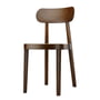 Thonet - 118 Chair, wickerwork with plastic support fabric, walnut TP 24 / stained beech