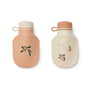 LIEWOOD - Lizzie smoothie bottle incl. spoon, Seashell, peach(set of 2)