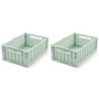 LIEWOOD - Weston Storage box, 36 x 25 x 13.5 cm, light peppermint (set of 2)