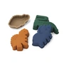 LIEWOOD - Gill Molds, dinosaurs, mist (set of 4)