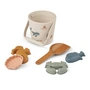 LIEWOOD - Gilma beach set, Sea Creature, sandy (6 pcs.)
