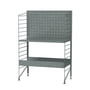 String - System Outdoor Standing shelf 58 x 85 x 30 cm, galvanized