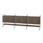 String - Sideboard, 240 x 85 x 30 cm, walnut / black