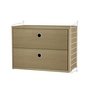 String - Bedside table, 58 x 50 x 30 cm, oak / white