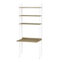 String - Workstation combination, 78 x 200 x 30 cm, oak / white
