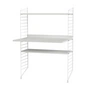 String - Workstation combination, 78 x 115 x 58 cm, white / white