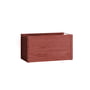 Moebe - Storage box, oak / earthy red