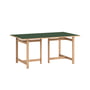 Moebe - Dining table, 90 x 160 cm, natural oak / green