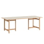 Moebe - Dining table, 90 x 220 cm, natural oak / light gray