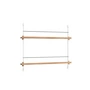 Moebe - Newspaper rack, 85 x 65 cm, natural oak / white