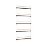 Moebe - Newspaper rack, 85 x 180 cm, smoked oak / white