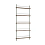 Moebe - Newspaper rack, 85 x 180 cm, smoked oak / pine green