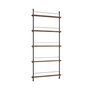 Moebe - Newspaper rack, 85 x 180 cm, smoked oak / black
