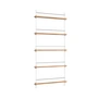 Moebe - Newspaper rack, 85 x 180 cm, natural oak / white
