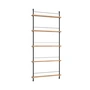 Moebe - Newspaper rack, 85 x 180 cm, natural oak / black