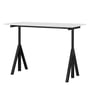 String - Works Height-adjustable table frame, black