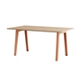 TipToe - NEW MODERN Dining table 95 x 160 cm, oak / ashpink