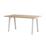 TipToe - NEW MODERN Dining table 95 x 160 cm, oak / cloudy white