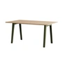 TipToe - NEW MODERN Dining table 95 x 160 cm, oak / rosemary green