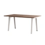 TipToe - NEW MODERN Dining table 95 x 160 cm, walnut / cloudy white