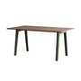 TipToe - NEW MODERN Dining table 95 x 160 cm, walnut / rosemary green