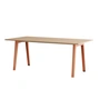 TipToe - NEW MODERN Dining table 95 x 190 cm, oak / ashpink