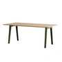 TipToe - NEW MODERN Dining table 95 x 190 cm, oak / rosemary green
