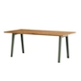 TipToe - NEW MODERN Dining table 95 x 190 cm, recycled reclaimed wood / eucalyptus gray