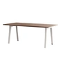 TipToe - NEW MODERN Dining table 95 x 190 cm, walnut / cloudy white