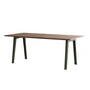 TipToe - NEW MODERN Dining table 95 x 190 cm, walnut / rosemary green